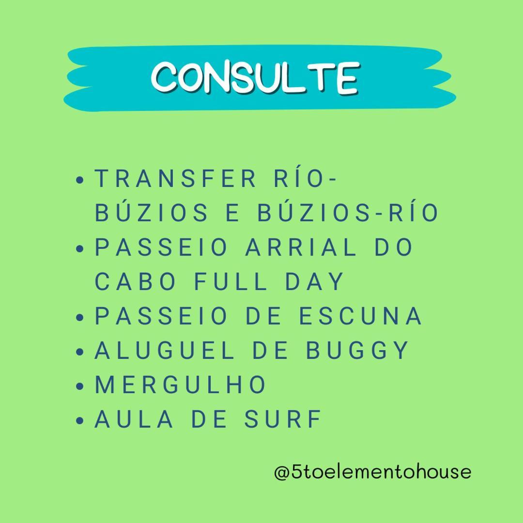 5To Elemento House Hotel Armacao dos Buzios Exterior photo